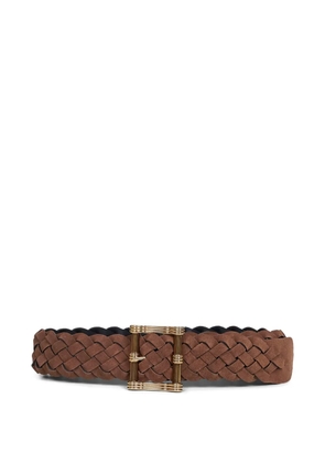 ETRO woven reversible prong buckle belt - Brown