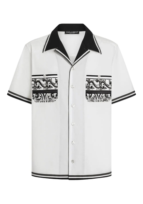 Dolce & Gabbana Majolica-print shirt - White