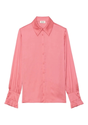 Zadig&Voltaire Thely satin-finish blouse - Pink