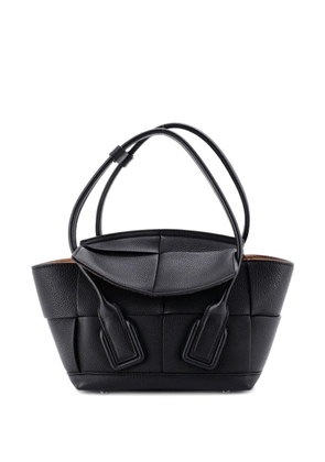 Bottega Veneta Pre-Owned Arco Bag Maxi Intrecciato Leather Small shoulder bag - Black