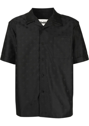 GmbH all-over logo print shirt - Black