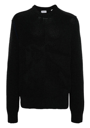 Burberry logo-jacquard cashmere jumper - Grey