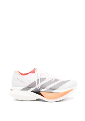 adidas Adizero Prime X3 Strung striped lace-up sneakers - Grey