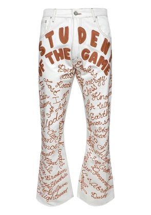 EARTHLING VIP Student flared jeans - White