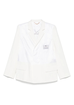 Victoria Beckham logo-patch blazer - White