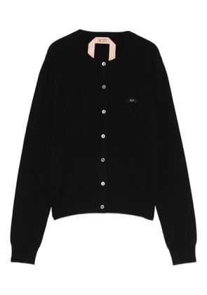 Nº21 button-up cardigan - Black