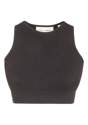 FEAR OF GOD ESSENTIALS waffle-knit top - Black