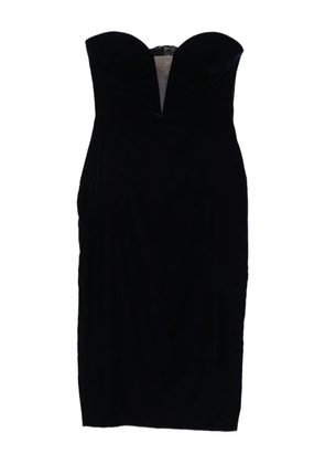 TOM FORD velvet strapless dress - Blue