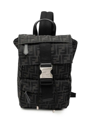 Fendi Pre-Owned 2010-2026 Small Zucca Canvas Fendiness backpack - Black