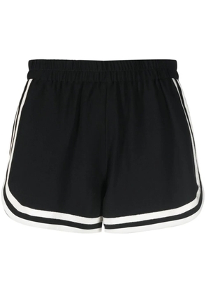 RED Valentino ribbon-trim mini shorts - Black
