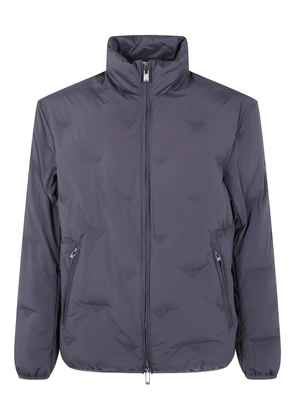 Emporio Armani eagle-logo quilted jacket - Black