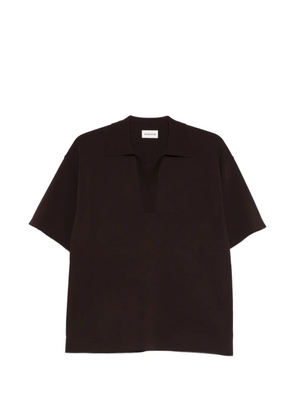 P.A.R.O.S.H. v-neck knitted top - Brown