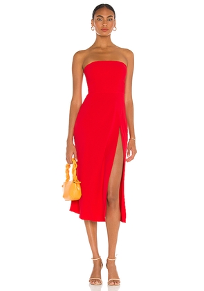 Amanda Uprichard Mandy Midi Dress in Red. Size S. Also in M.