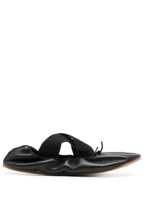 Repetto Gianna leather ballerina shoes - Black