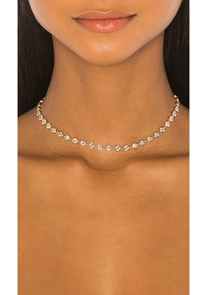 Ettika CZ Choker in Metallic Gold.