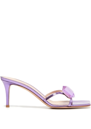 Gianvito Rossi Jaipur crystal-embellished sandals - Purple