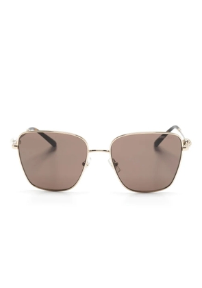 Jimmy Choo Eyewear square-frame oversized sunglasses - Gold