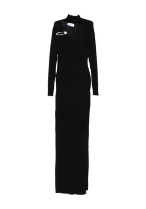 Giuseppe Di Morabito safety-pin ribbed dress - Black