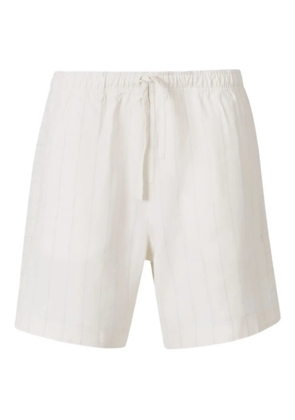 Wales Bonner striped linen shorts - White