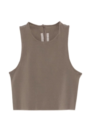 Rick Owens cropped tank top - Grey