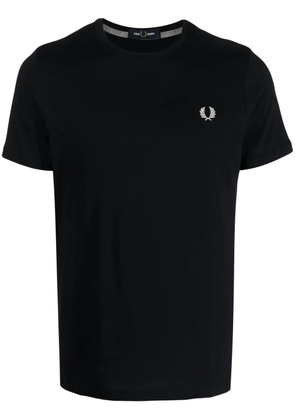 Fred Perry logo-embroidered cotton T-shirt - Blue