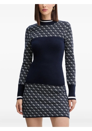 GUESS USA patterned long-sleeve sweater - Blue