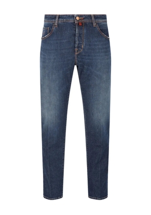 Jacob Cohën topstitched jeans - Blue