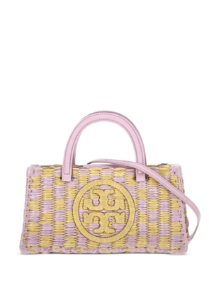 Tory Burch small Ella logo-appliqué tote bag - Purple