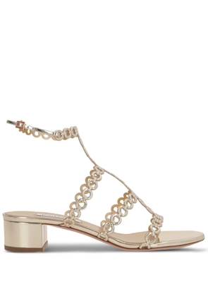 Aquazzura 35mm Infinity Chain sandals - Gold