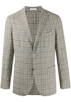 Boglioli plaid single-breasted blazer - Neutrals