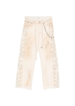 ERCOLE STUDIO crystal-embellishment jeans - Neutrals