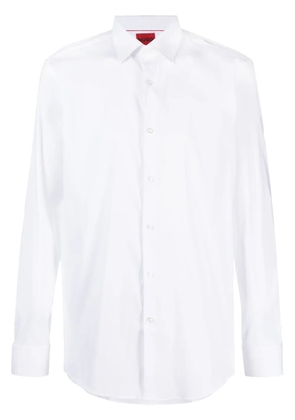 HUGO long-sleeve cotton shirt - White
