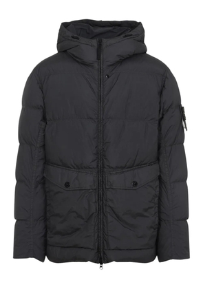 Stone Island hooded padded coat - Black