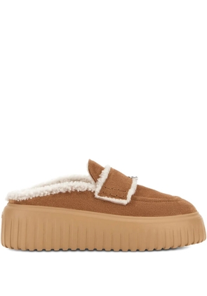 Hogan H-Striped platform mules - Neutrals