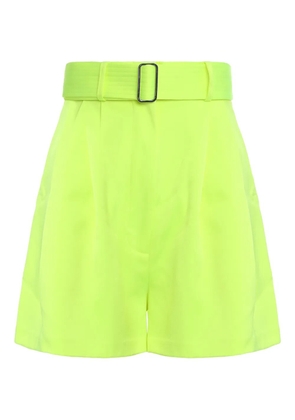 Alex Perry belted shorts - Yellow