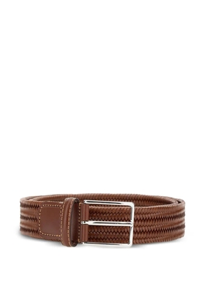 ATHISON woven pin-buckle belt - Brown