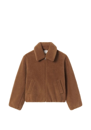 FRAME Teddy Bomber zip jacket - Brown