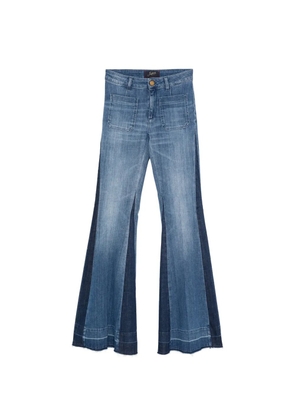 Seafarer patch pocket flare jeans - Blue