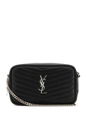 Saint Laurent mini Lou quilted-detail chain-strap cross body bag - Black