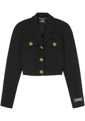 Versace Medusa Head-buttons cropped jacket - Black