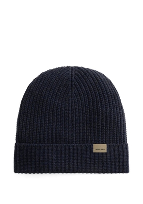 Woolrich ribbed-knit beanie - Blue