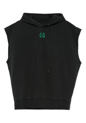 44 LABEL GROUP hooded sleeveless vest - Black