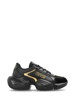 Versace Jeans Couture leather panelled sneakers - Black
