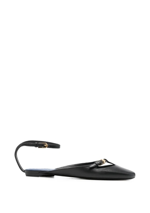 Lanvin buckle-fastening ballerina shoes - Black