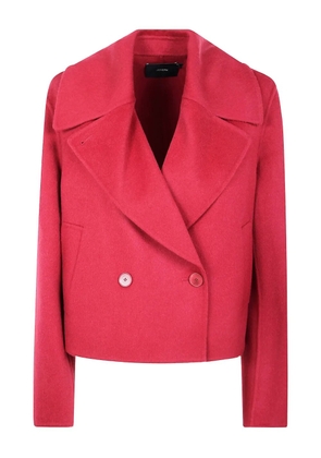 JOSEPH double-breasted wool jacket - Red