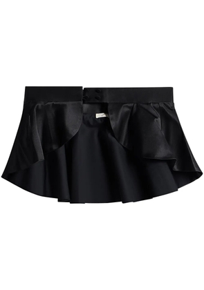 BITE Studios ruffled satin belt - Black