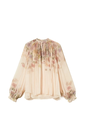TWINSET floral-print woven blouse - Neutrals