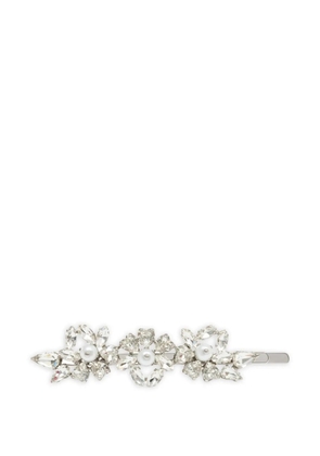 Simone Rocha Heartbloom floral-details hair clip - Silver