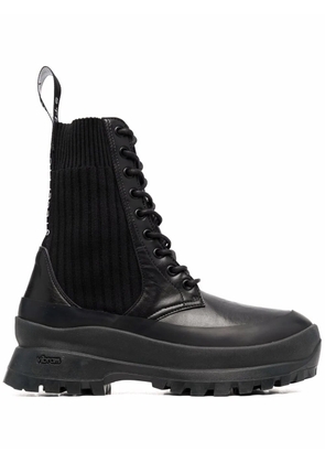 Stella McCartney Trace lace-up combat boots - Black