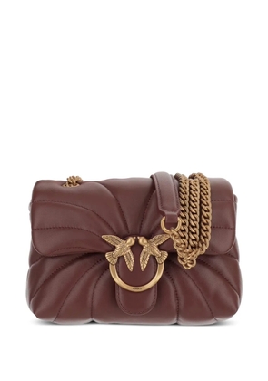 PINKO Mini Love Bag Puff Butterfly quilted shoulder bag - Brown